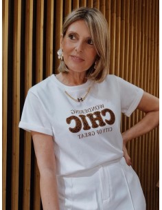 CAMISETA CHIC BLANCA